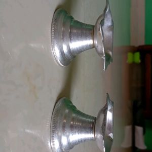 Silver Coated Diyas