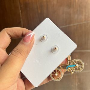 Bicycle Earring