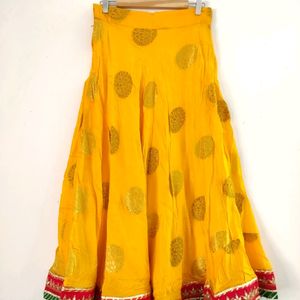 Yellow Ethnic Skirt ( Women)