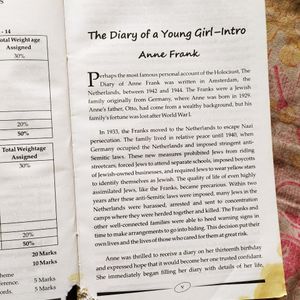 A young girl ( Anne Frank)