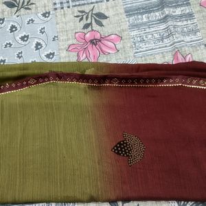 Two Colore Combination Saree