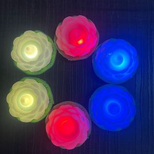 Lotus Led flower Diyas Candle