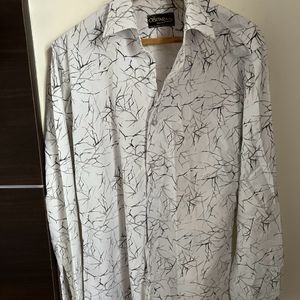 Printed White Shirt