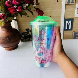 Holographic Unicorn Sipper - Green