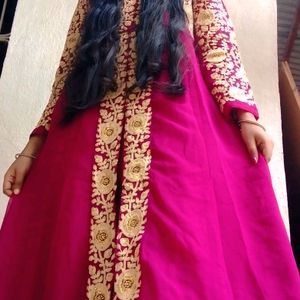 Women Anarkali Dress With Dupatta