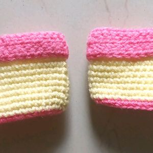 Newborn Baby Woolen Shoes