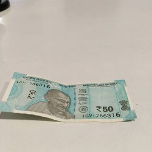 " (786 Unique Number 50 Rupees Note) "