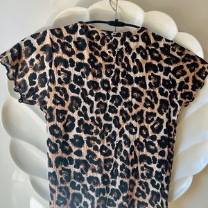 Animal Print Crop Top