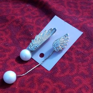 Pearl Wings Earring