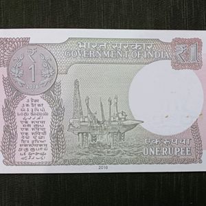 New One Rupee Note Indian Currency