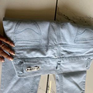 New Sky Blue Jeans High Waist