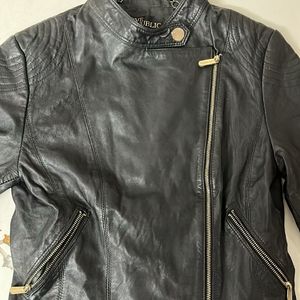 Black Leather Jacket - Like New