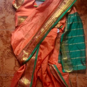 A Beautiful Stitched Baby Saree For 2 To 4 Year Ba