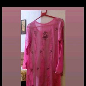 Embroidery Chickankari Kurta Set