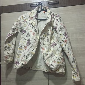 Flawless White Floral Coat