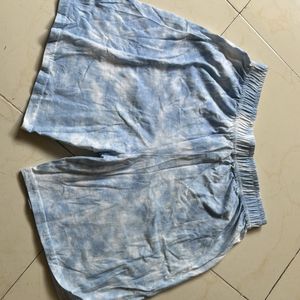 Blue Tie Dye Shorts