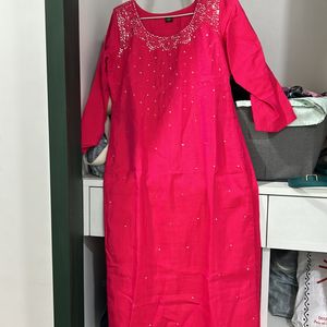 Festive Pink Kurta