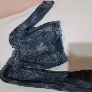 Denim Jacket For Women Without Zip