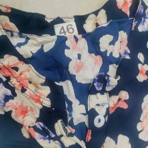 Floral Navy Blue Kurti