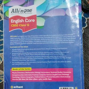 Arihant English Core All In One Class 12 2022-23