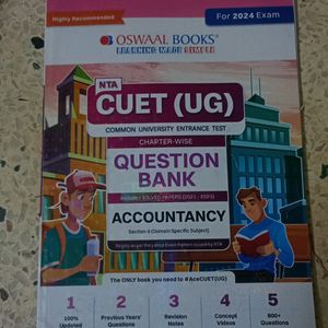 Oswaal Cuet Accountancy Question Bank Chapterwise