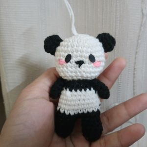 Crochet Panda Keychain 💗🐼