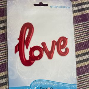 Love Foil Balloon Red Colour