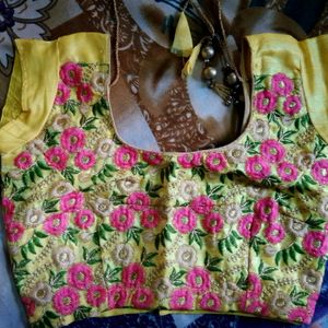 Yellow Ruffle Lehnga Choli With Dupatta