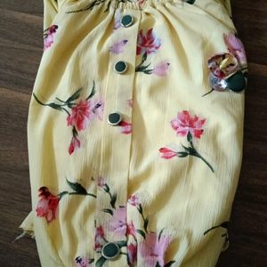 Beautiful Yello Floral Top