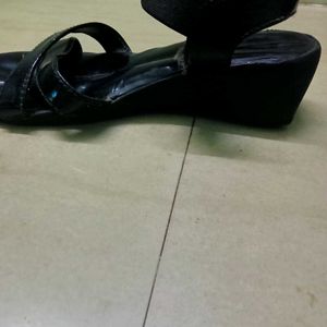 Black Colour Sandal Size  6