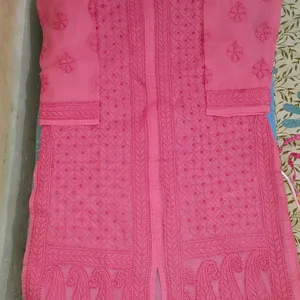 Chikankari FRONT SLIT kurta