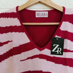 Pink Woolen Tops