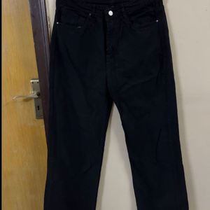 Wide Leg Black Jeans