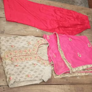 Women stiched Plazo Suit Set With Dupatta