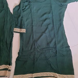 Green Kurta Set / Co Ord