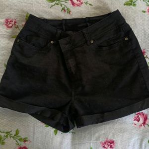 Plain Black Shorts