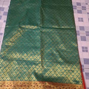 New Green Banarasi Saree