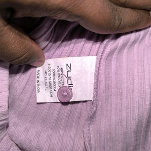 Zudio Brand Lavender Shade Cotton Playsuit
