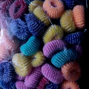 100 Piece Multicolour Hair Bands