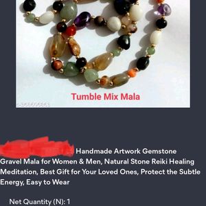 Multicolour Crystal Mala Unisex