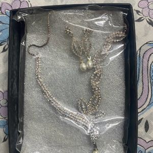 Silver Necklace Jwellery Set