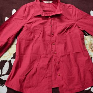 Red Trendy Shirt For Women