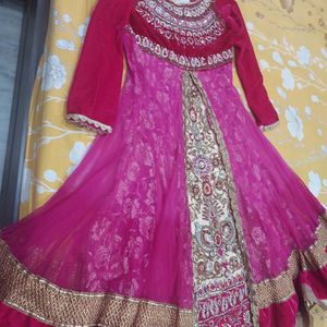 very beautiful elegant look heavy gown party wear