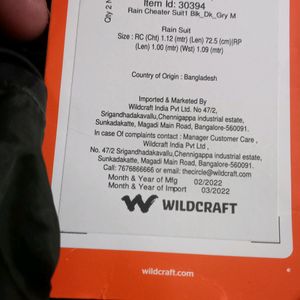 Wildcraft Rain Coat