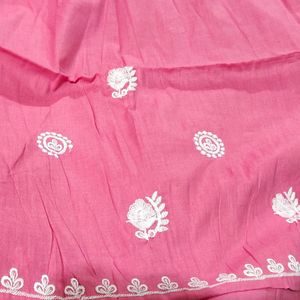 Lucknowi Embroidery Dress Material