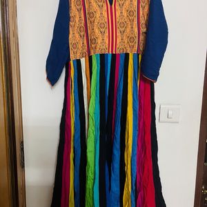 Colourful Anarkali Gown