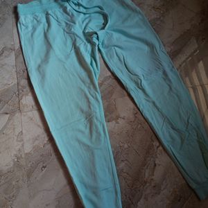 Printed Cyan Joggers