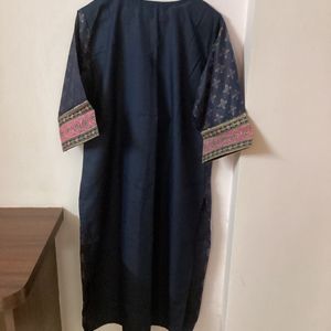 Navy Blue Kurta Set