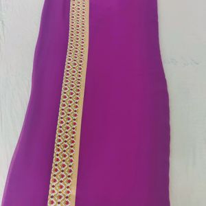 Purple Coloured Saree