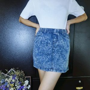 Stratchable Jeans Skirt